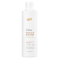 Dove Damage Therapy Derma Shampoo Dryness + Itch for Flaky Scalp with Pyrithione Zinc and Coconut Oil 12 Fl Oz