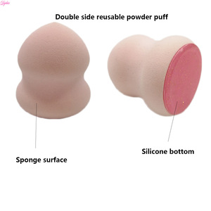New Reusable Sponge Cosmetic Double Side Silicone Makeup Powder Puff