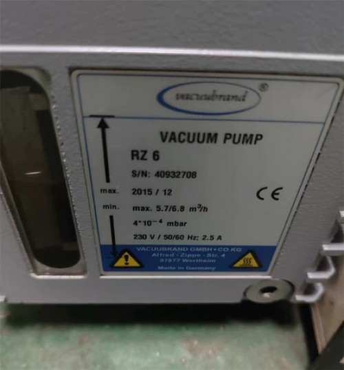 Vacuubrand rz6 vacuum pump