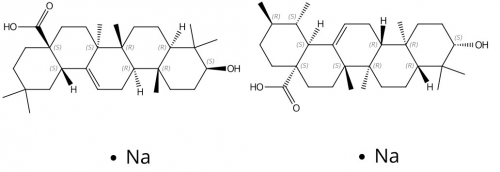 Ursolic Acid Sodium Salt & Oleanolic Acid Sodium Salt, white powder