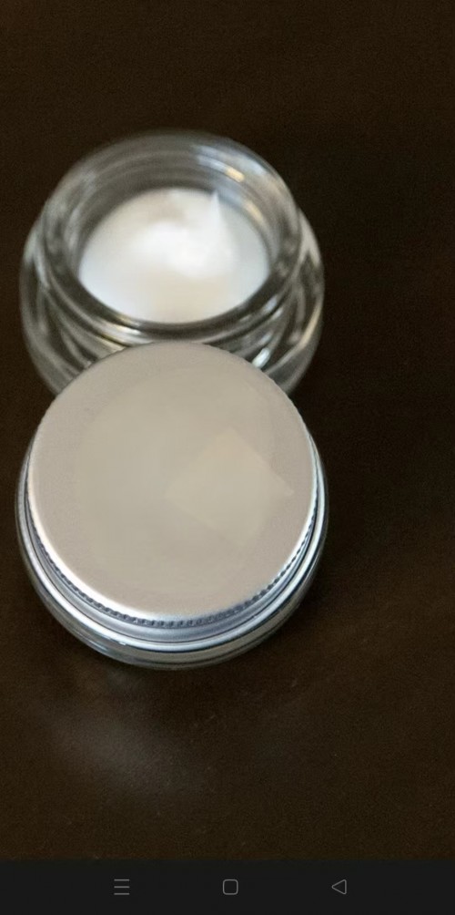 5ml 5g glass concentrate jar with aluminum cap or Plastic balck screw cap and Protection seal for cream or Eye cream