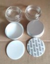 5ml 5g glass concentrate jar with aluminum cap or Plastic balck screw cap and Protection seal for cream or Eye cream