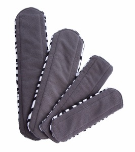 2018 Reusable Bamboo Charcoal Menstrual Pads Ladies Cloth Sanitary Napkin