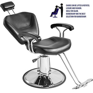 Reclining Leather Barber Chair Leather Shampoo Beauty Spa Hair Salon Equipment