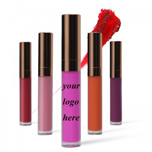 Liquid Lipstick Waterproof Makeup Matte Cosmetic Lip Gloss Case