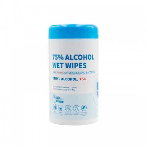 Multipurpose Disposable Non-woven 75% Alcohol Sanitizing Wipes