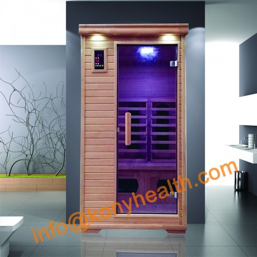 Far infrard sauna room made of Canada hemlock as personal care hot therapy sauna dome for family use