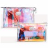 Fashion Women Makeup Pouches Bag Travel Toiletry Bags  Waterproof Transparent Holographic Beauty Cosmetic Bag