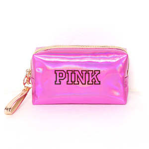 Fashion waterproof laser pvc pouch wash toiletry  bag makeup cosmetic for travel