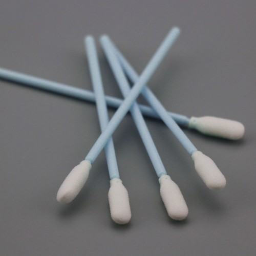 Round Tip Industrial Cotton Bud 100 PPi Open-cell Polyurethane Foam Cleaning Swab