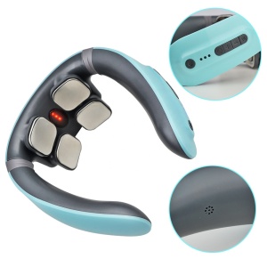 Home use low frequency pulse massage tool neck massager with heating function