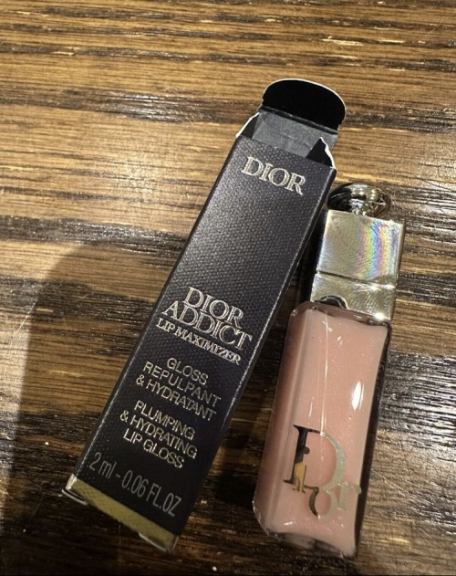 New DIOR addict lip maximizer gloss 001 Pink 2ml 0.06 Fl Oz Sample Size