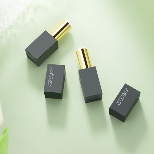 Black Empty Magnetic Plastic Square Lipstick Tubes