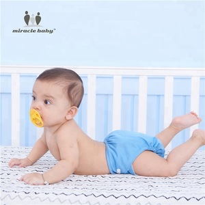 Miraclebaby Washable Baby Cloth Diapers For Both Baby Girls And Boys Reusable Baby Diapers Pant In Adjustable Once Size